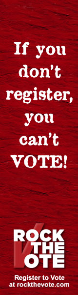 Register to Vote: Rock the Vote, powered by Credo Mobile