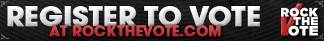 Register to Vote: Rock the Vote, powered by Credo Mobile