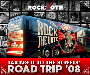 Get on the bus with Rock the Vote