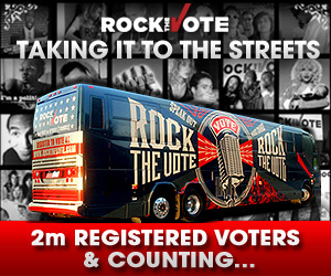 Get on the bus with Rock the Vote Get on the bus with Rock the Vote